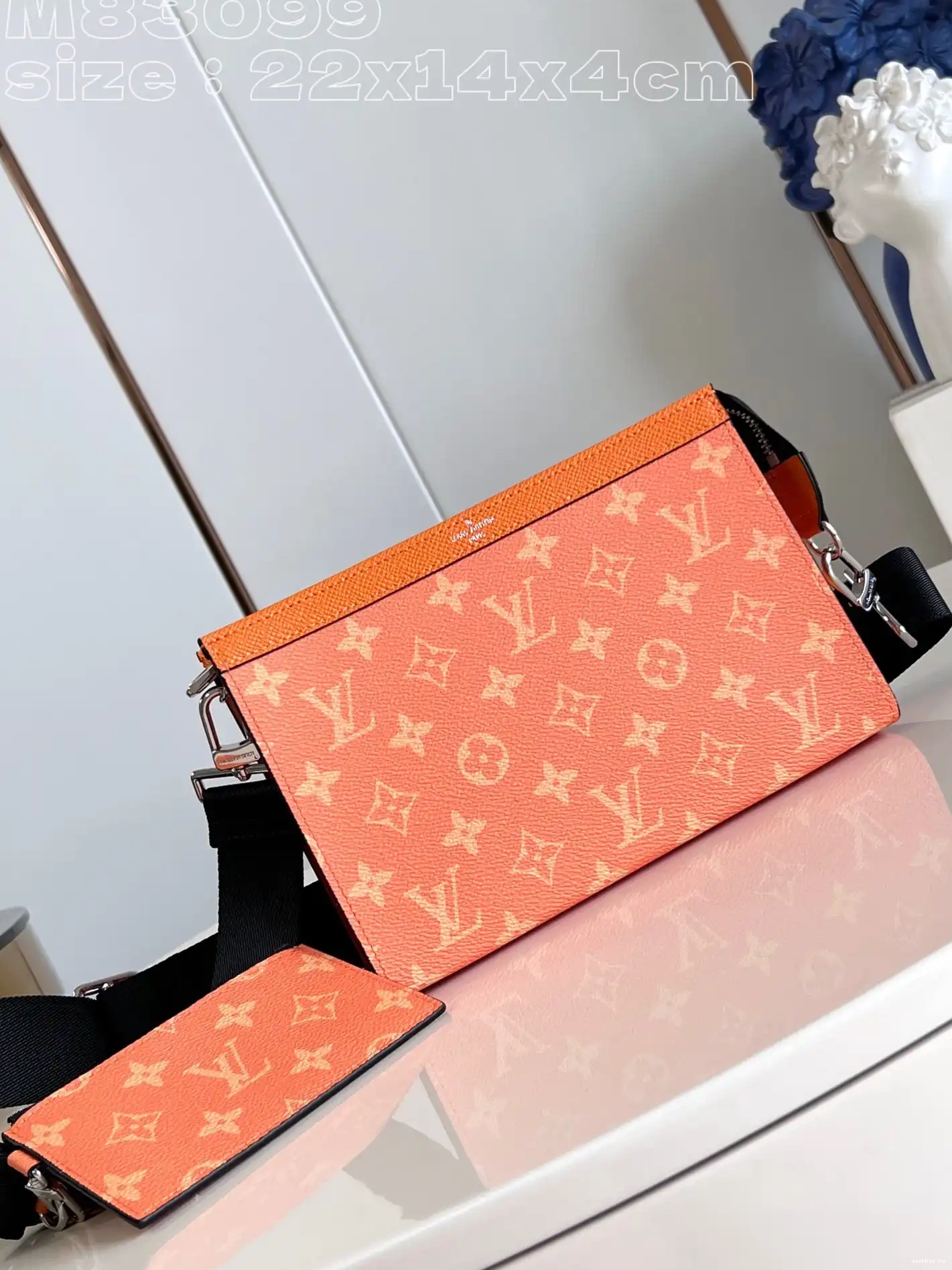 WIS Wallet LOUIS VUITTON Gaston -22*14.5*4.5CM Wearable 0423